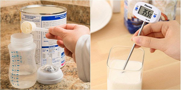 Các mẹ cần pha sữa công thức theo đúng hướng dẫn từ nhãn hàng