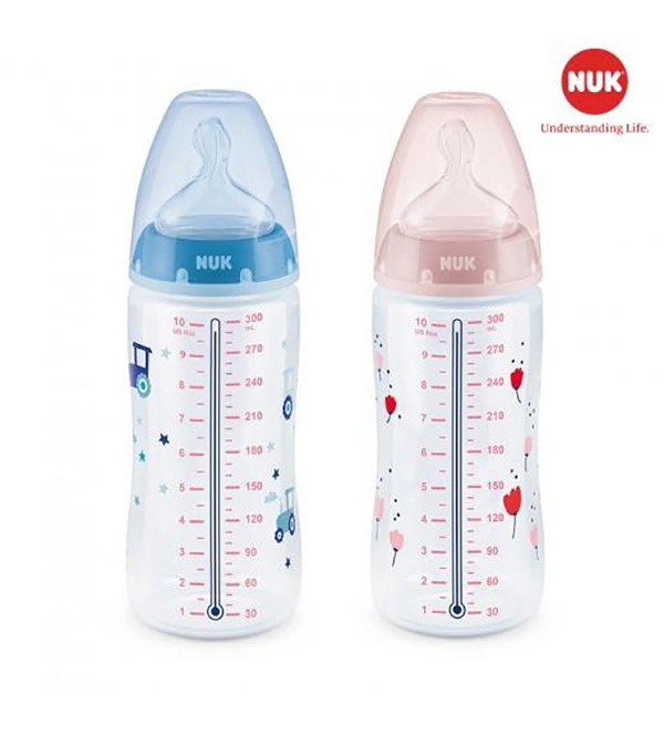 Bình sữa NUK với tính năng cảnh báo nhiệt độ ở thân bình vô cùng tiện lợi (1)
